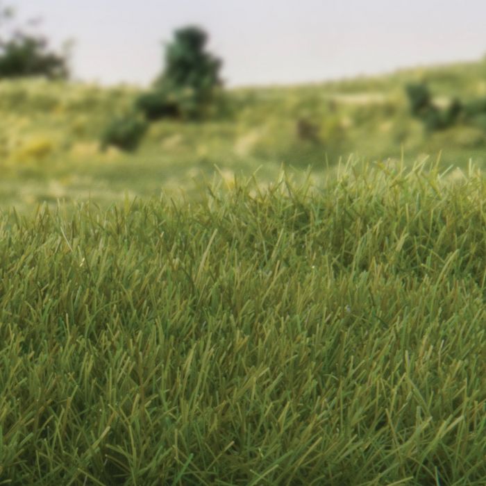Woodland Scenics 785-621 Static Grass - Field System -- Dark Green 1/4 7mm  Fibers