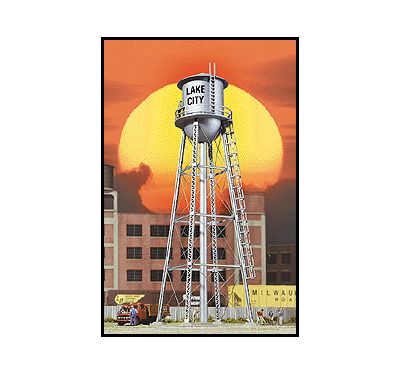 HO Scale Walthers Cornerstone 933-2826 Silver City Water Tower Built Up