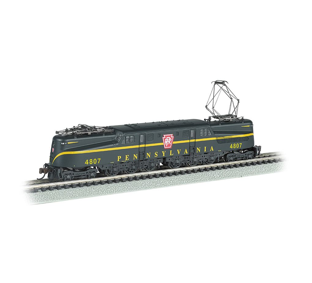 Bachmann 65351, N Scale GG-1 Electric with Sound Value DCC, PRR Green  Single Stripe #4807