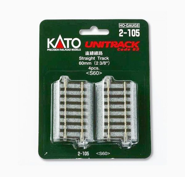 appena 124mm - UNITRACK re-railer binario 780xx Kato N 20-026 2-PACK NUOVO & OVP 