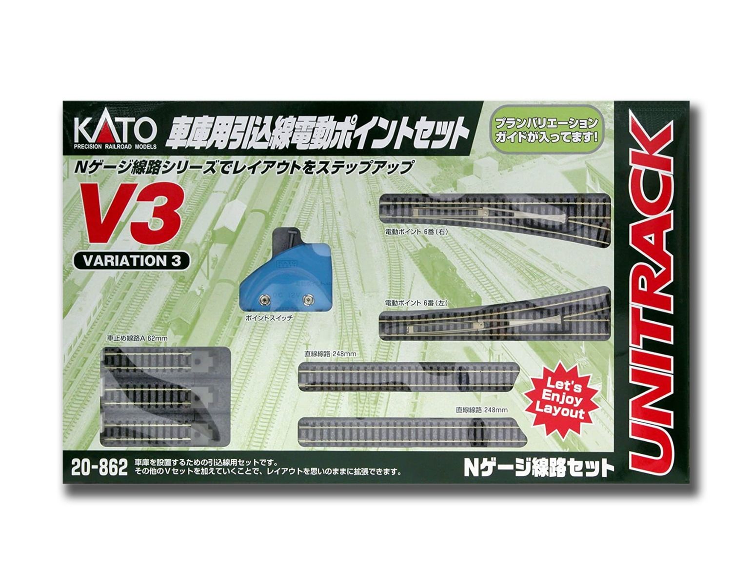 KATO Concrete Slab Double Track Set V17 20-877 N Gauge N248 for sale online 