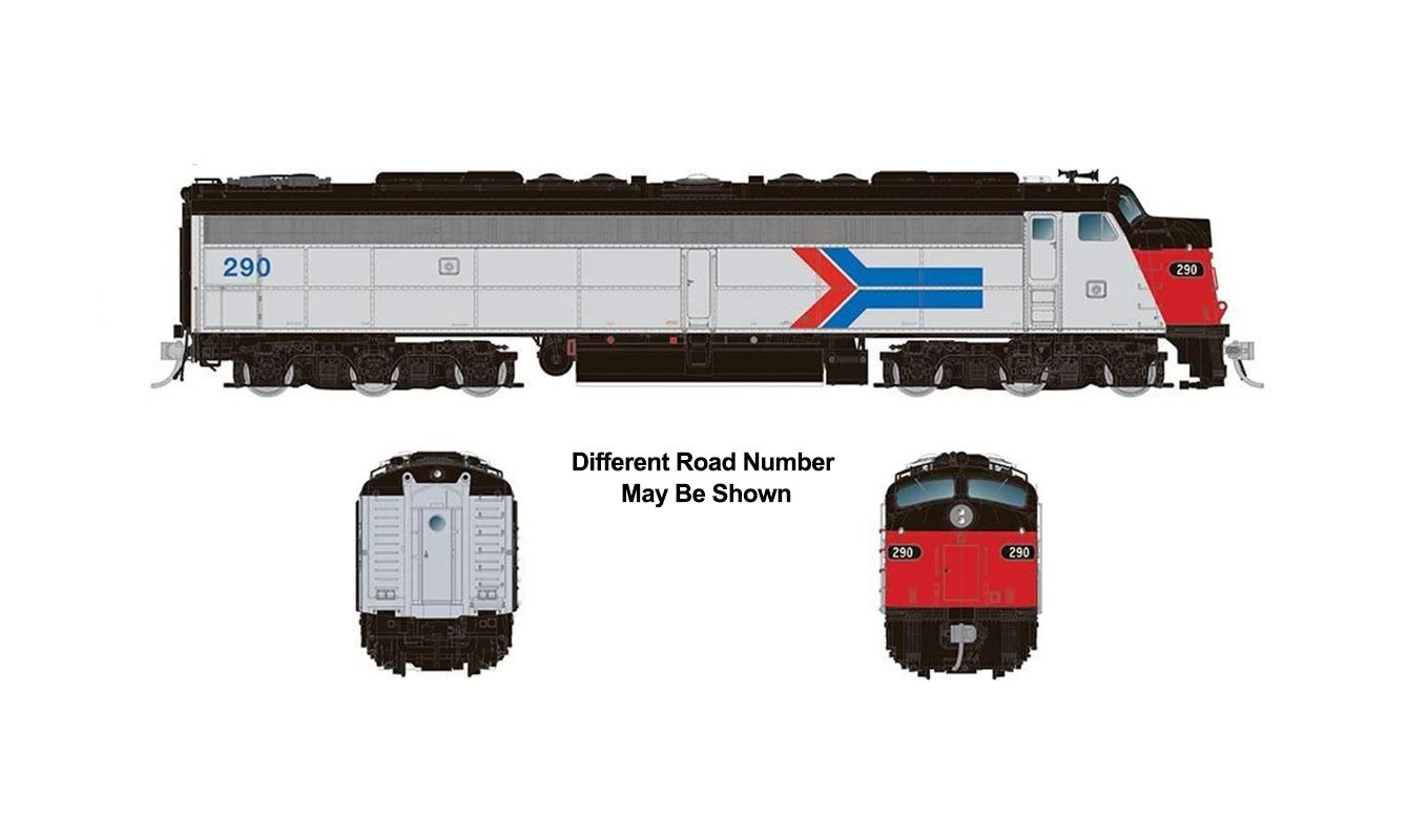 Rapido 28801, HO Scale Rebuilt EMD E8A wHEP, ESU LokSound 5 DC/DCC/Sound,  Amtrak #497 Phase I
