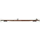 Walthers Mainline 910-5565 HO 85ft General American G85 Flatcar, TTX Brown #300251