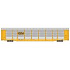 WalthersProto 920-101508 HO 89ft Thrall Bi-Level Auto Carrier, Canadian National GTW #504100