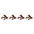 Walthers 948-83109, HO Scale Assembled Track Bumper, Rust Brown, 4 Per Pack