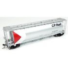 Rapido 127028 HO MIL 3800 Covered Hopper, CP Rail Silver Repaint, 6-Pack
