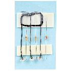Miniatronics 72-315-03, HO Scale Old Fashioned Green & White Lamp Shades With 1.5 Volt Bulbs, Comes With Resistors, 3-Pack