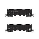 Broadway Limited 7149 N Class H2A 3-Bay Hopper 2-Pack, Baltimore & Ohio Set B