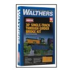933-4500 Walthers Cornerstone HO 30' Single-Track Railroad Through Girder Bridge