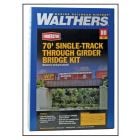 933-4502 Walthers Cornerstone HO 70' Single-Track Railroad Through Girder Bridge