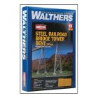 933-4555 Walthers Cornerstone HO Steel Railroad Bridge Tower Bent