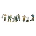 Woodland Scenics HO Scale 785-1828 Scenic Accents(R) Figures, Roofers pkg(6)