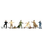 Woodland Scenics HO Scale 785-1892 Uniformed Travelers - Scenic Accents(R), pkg(6)
