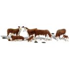 Woodland Scenics O Scale 785-2767 Hereford Cows - Scenic Accents(R), pkg(7)
