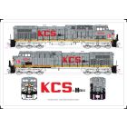 Kato 176-7045, N Scale GE AC4400CW, Std. DC, KCS de Mex #4554