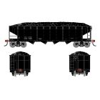 Athearn ATH-1587, HO 40ft 4-Bay Offset Hopper w/Load, Data Only Black