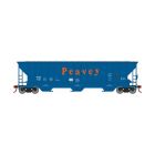 Athearn ATH22274 HO PS4740 Covered Hopper, Peavey TLDX #7128