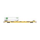 Athearn Genesis ATHG70741 HO F89-F TOFC Flat Car, with Trailer, TTX Yellow #154714