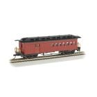 Bachmann 13502, HO Scale Old Time Wood Combine, Silver Series, Painted, Unlettered Red