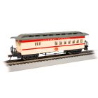 Bachmann 13509, HO Scale Old Time Wood Combine, Silver Series, Central Pacific #20
