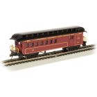 Bachmann 15204, HO Scale Old Time Wood Combine w Clerestory Roof, Silver Series, Santa Fe #24