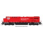 Broadway Limited BLI-8557, HO Scale GE ES44AC, Stealth - Std. DC, CP Action Red #9368