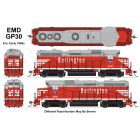 BLI-9151, Broadway Limited Imports HO EMD GP30, Stealth, DCC-Ready, CBQ 974, Chinese Red