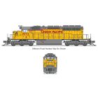 Broadway Limited BLI-9959, N Scale EMD SD40-2, Stealth - Std. DC, No Sound, DCC Ready, UP 2010's Appearance #1972