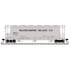 Atlas 20007183 Master HO ACF 3-Bay Cylindrical Hopper, Wilkes-Barre Milling Co. #101