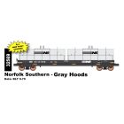 Intermountain 32569-01, HO Scale Evans 100 Ton Coil Car, Norfolk Southern - Gray Hoods #612742