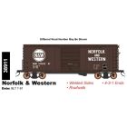 InterMountain 38911-04, HO Scale AAR 10ft 6In Boxcar, Norfolk & Western N&W #390163