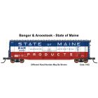 InterMountain 45962-01, HO Scale 50ft PS-1 Single Plug Door Cushion Underframe Box Car, Bangor & Aroostrook BAR State of Maine #6301