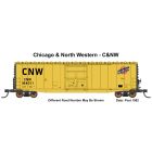 InterMountain 45965-03, HO Scale 50ft PS-1 Single Plug Door Cushion Underframe Box Car, Chicago & North Western C&NW #164031