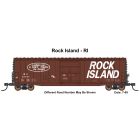 InterMountain 45968-03, HO Scale 50ft PS-1 Single Plug Door Cushion Underframe Box Car, Rock Island - RI #35073