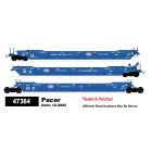 InterMountain 47364-02, HO Maxi IV Stack Well Car, 3-Car Articulated Set, Pacer #7501