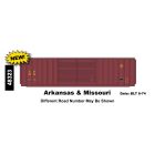 InterMountain 48323-04, HO Scale 50ft 5283 Cu. Ft. Double Door Boxcar, Arkansas & Missouri #2035