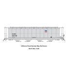 InterMountain 45142-01, HO NSC 59ft 4550 Cu. Ft. Cylindrical Covered Hopper, C&NW - UP Gray w/Shield #182735