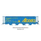 InterMountain 65138-01, N Scale NSC 59ft Cylindrical Covered Hopper w Trough Hatch, ALBX Patch Ex-Alberta #396010