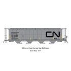 InterMountain 65141-04, N Scale NSC 59ft Cylindrical Covered Hopper w Trough Hatch, Canadian National #382334