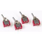 Miniatronics 36-200-004 SPST 5Amp 120V Toggle Switch (4pk)
