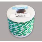 NCE 5240249, 24 Gauge Stranded Twisted Pair, Hook-Up Wire, Green & White, 100 Foot Spool