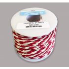 NCE 5240248, 24 Gauge Stranded Twisted Pair, Hook-Up Wire, Red & White, 100 Foot Spool