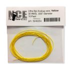 NCE 5240254 Ultraflex Wire, 32 Gauge 10ft, Yellow