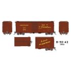Rapido 154005 HO Union Pacific 40ft B-50-42 Boxcar, 1951 As-Delivered Scheme, 6-Pack No 1