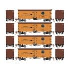 Roundhouse RND1002 HO 36ft Wood Reefer, Pacific Fruit Express 4-Pack #2