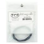 TCS 1206 30 Gauge Wire, 10 ft, Black/White Stripe