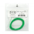 TCS 1207 30 Gauge Wire, 10 ft, Green/Black Stripe