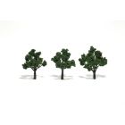Woodland Scenics 785-1507 Ready-Made "Realistic Trees" - Deciduous - 3 to 4"  7.6 to 10.2cm pkg(3), Medium Green