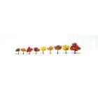 Woodland Scenics 785-1540 Ready Made Realistic Trees(TM) - Deciduous - Fall Mix, 1-1/4 to 3"  3.2 to 7.6cm pkg(9)