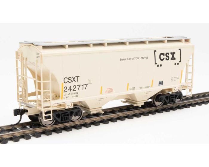 Walthers Mainline 910-7573 HO 39ft Trinity 3281 2-Bay Covered Hopper, Chicago Freight Car Leasing CRDX #21755